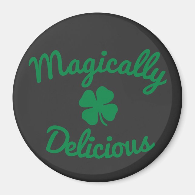Imán Botón K DE CAMPO DELICIOSO MAGICALMENTE DELICIOSO (Frente)