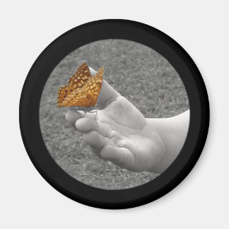 Imán botón Mariposa