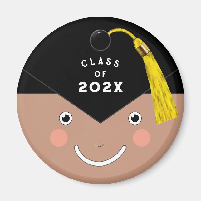 Imán botón Regalo de graduación 2023 (Frente)
