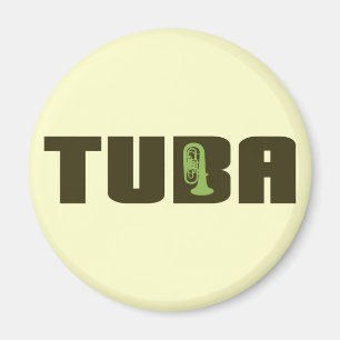 Imán Botón Verde Tuba