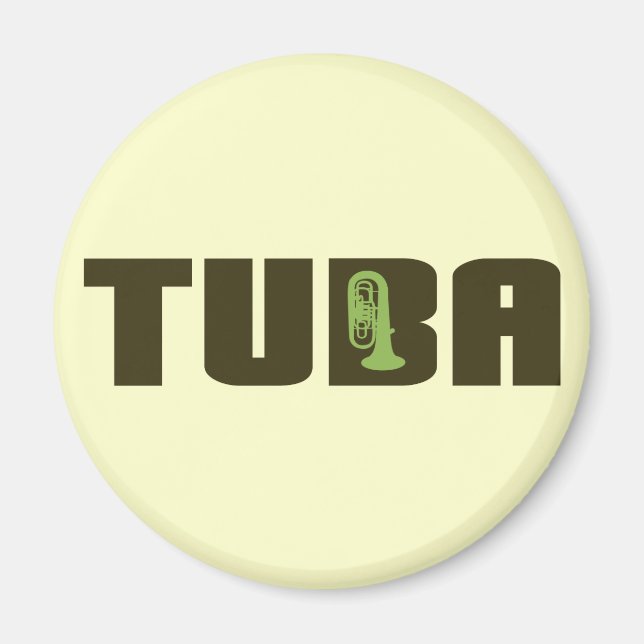 Imán Botón Verde Tuba (Frente)