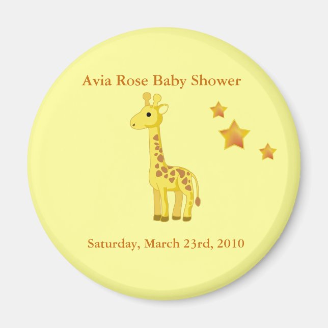 Imán Botones de Baby Shower (Frente)