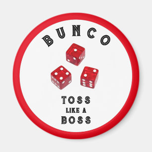 Imán Botones de premios de regalo de Bunco
