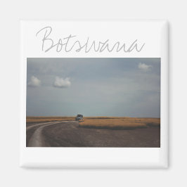 Imán Botsuana Makgadikgadi Salt Pans Car Travel Magnet