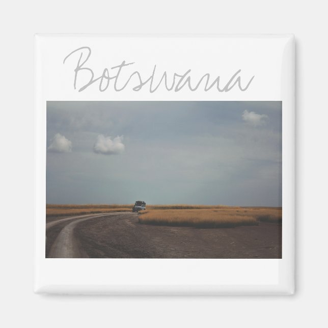 Imán Botsuana Makgadikgadi Salt Pans Car Travel Magnet (Frente)