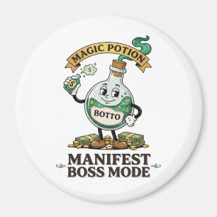 Imán Botto Manifest Modo Jefe Cartoon Retro Años 30 Pot
