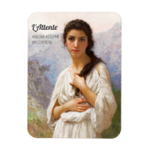 Bouguereau L'Attente 1901 Encantadora joven