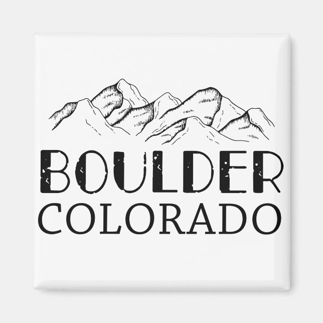 Imán Boulder Colorado Boulder Co (Frente)