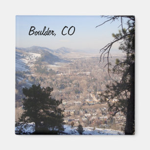 Imán Boulder, Colorado desde arriba