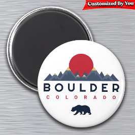 Imán Boulder, Vintage de Colorado - Souvenirs de montañ