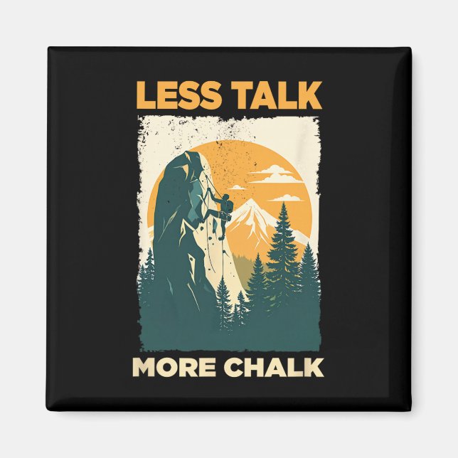 Imán Bouldern Retro Mountain Climbing Mountaineering Bo (Frente)