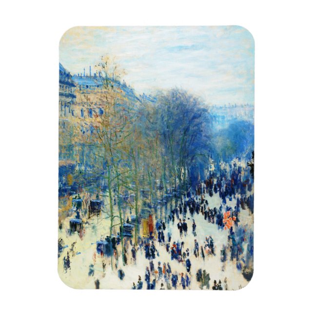 Imán Boulevard des Capucines Claude Monet arte fino (Vertical)