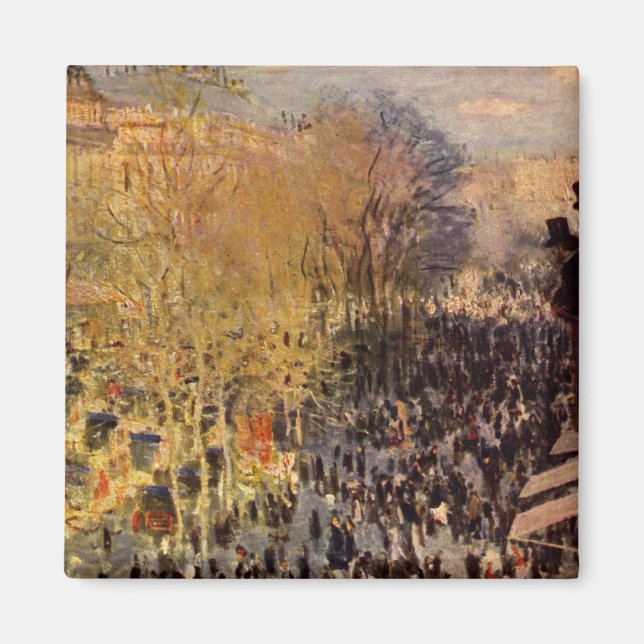 Imán Boulevard des Capucines de Claude Monet, Arte Fino (Frente)