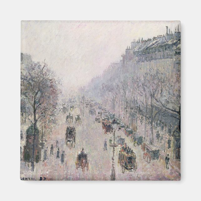 Imán Boulevard Montmartre, 1897 (aceite sobre lienzo) (Frente)