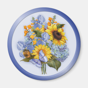 Imán Bouquet de girasol de verano