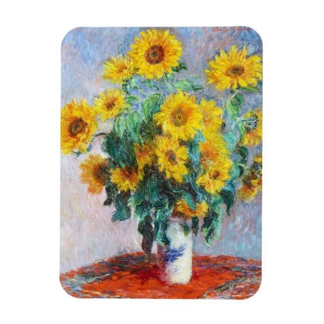 Imán Bouquet de girasoles, Claude Monet, 1880 (Vertical)