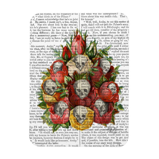 Imán Bouquet de Skulls (Vertical)