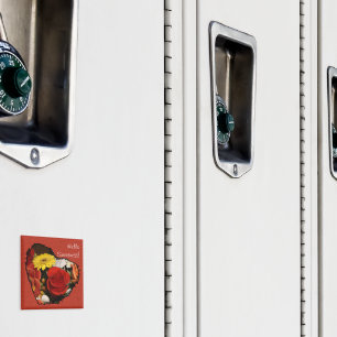 Imán Bouquet Jagged Edge Heart