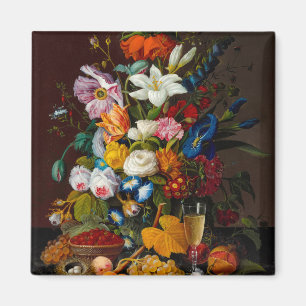 Imán Bouquet victoriano, 1850-1855 por Severin Roesen