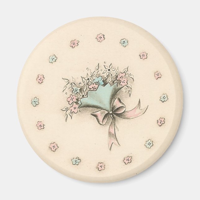 Imán Bouquet vintage (Frente)