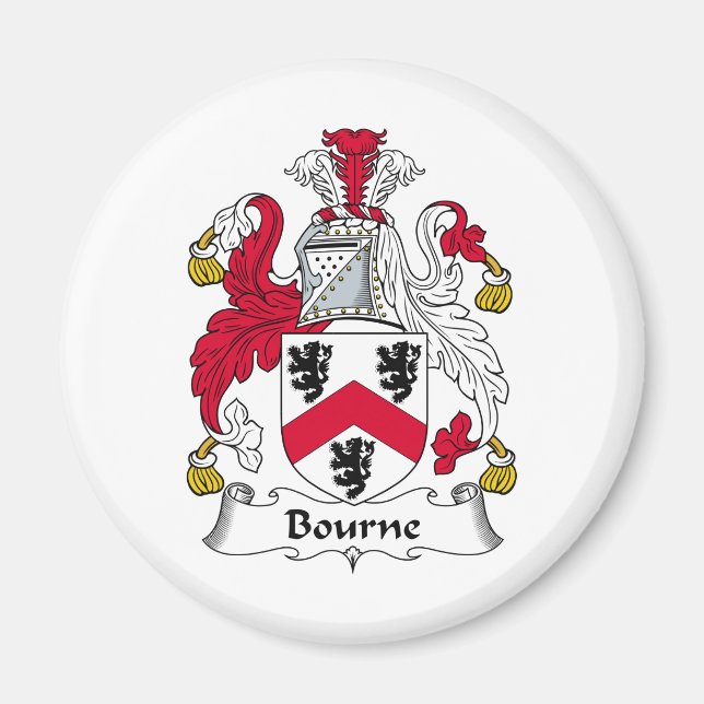 Imán Bourne Family Crest (Frente)