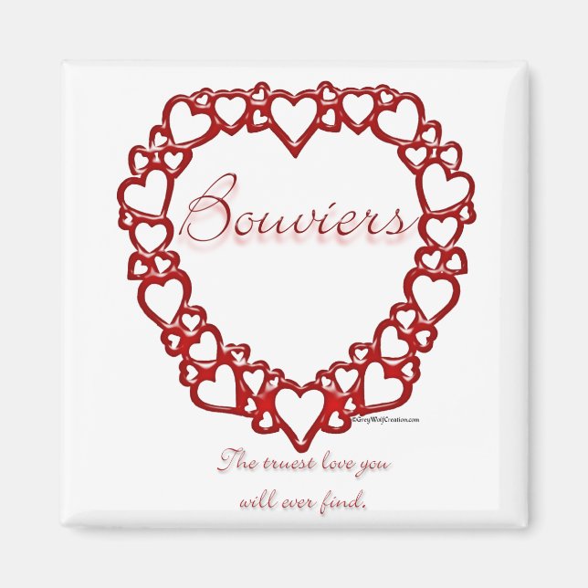 Imán Bouvier des Flandres True Love (Frente)