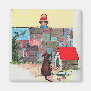 Imán ¡Bow-wow-wow! ¿De quién eres el perro? Nursery Rhy