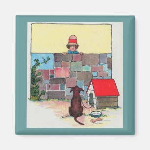 Imán ¡Bow-wow-wow! ¿De quién eres el perro? Nursery Rhy