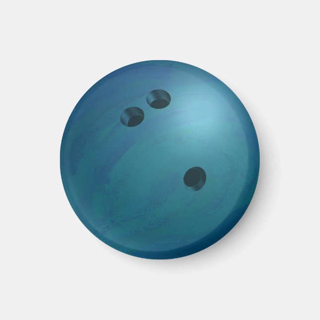 Imán Bowling Ball Blue (Frente)