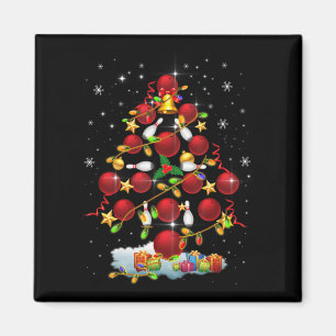 Imán Bowling Christmas Tree Lights Xmas Fun Gifts