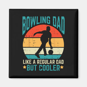 Imán Bowling Dad Cooler Retro Padres Day Bowler Daddy