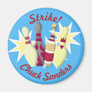 Imán Bowling de estilo vintage