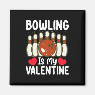Imán Bowling es mi corazón de amor de San Valentín