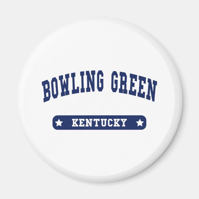 Imán Bowling Green Kentucky College Style t camisetas (Frente)