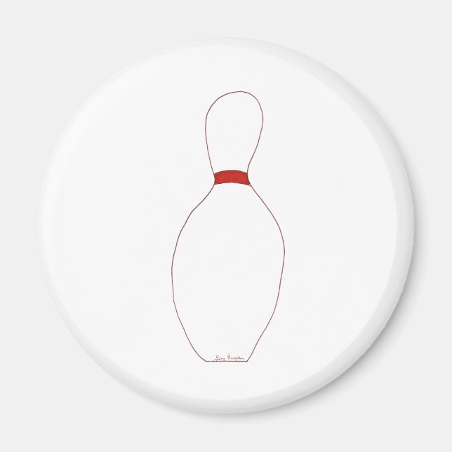 Imán Bowling Pin Magnet (Frente)
