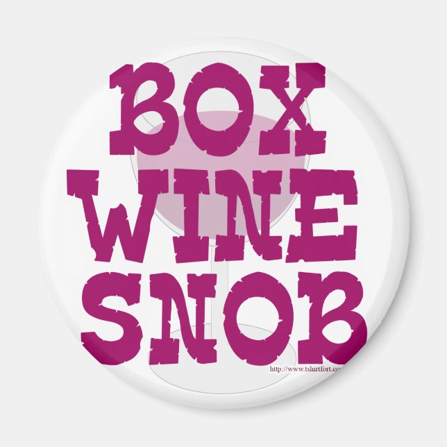 Imán Box Wine Snob (Frente)