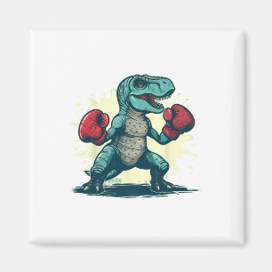 Imán Boxeador de dinosaurios de boxeo T-rex Kickboxing