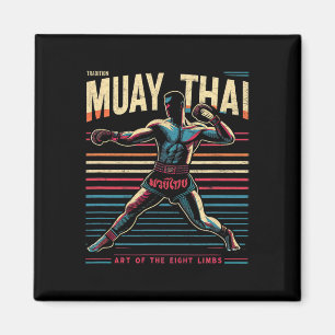 Imán Boxeador de Muay Thai Tailandia Mma Vintage 