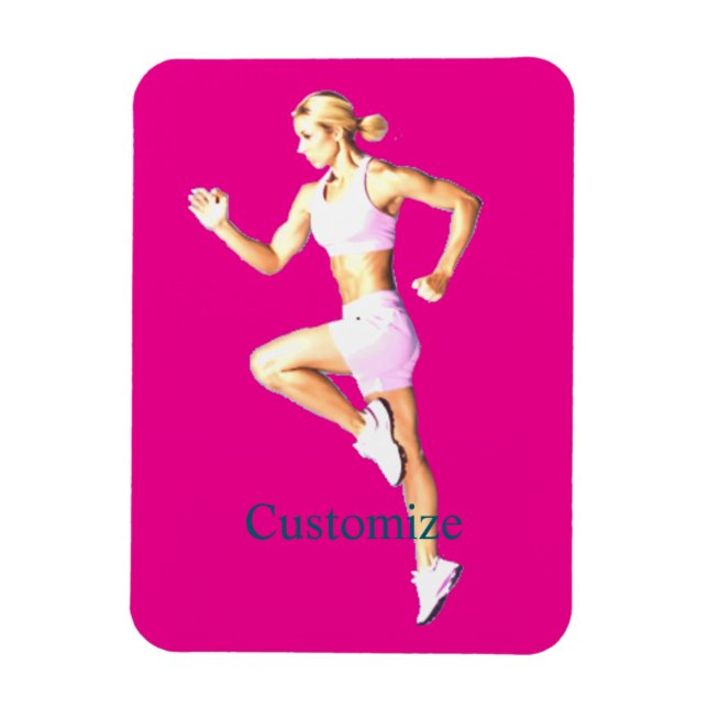 Imán Boxeadora Femenina En Forma Thunder_Cove (Vertical)
