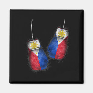 Imán Boxeadores filipinos fanáticos de los camisas roja