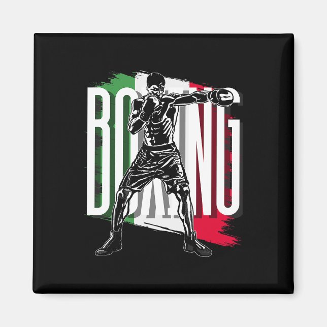 Imán Boxeo, Bandera de México (Frente)
