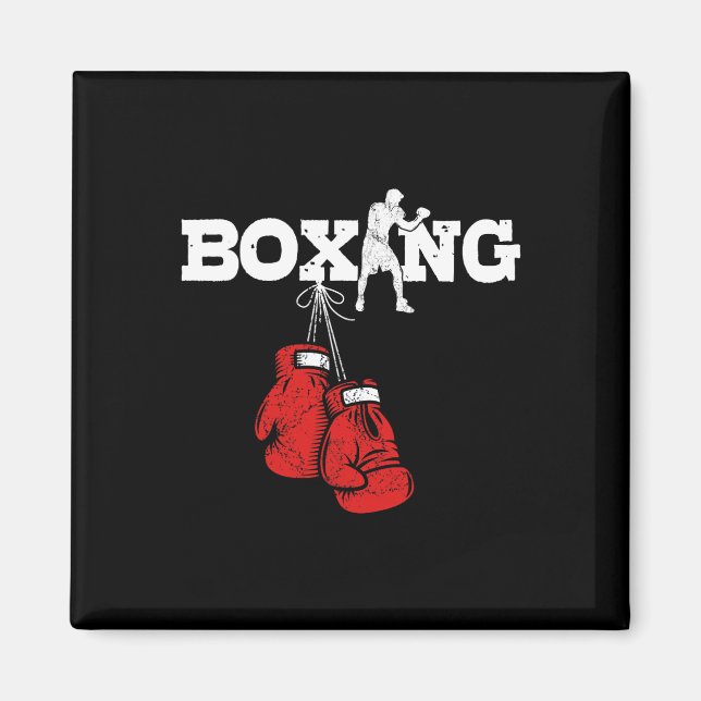 Imán Boxeo de regalo de boxeo para hombres boxeadores a (Frente)