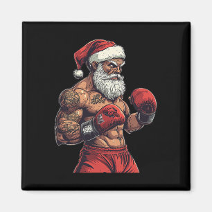Imán Boxeo De Santa Claus Y Mma - Boxeo De Navidades