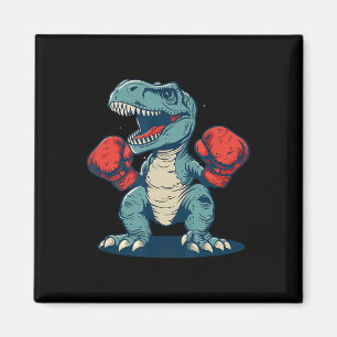 Imán Boxeo Dinosaurio Boxeador Dino Kickboxing T-rex Bo