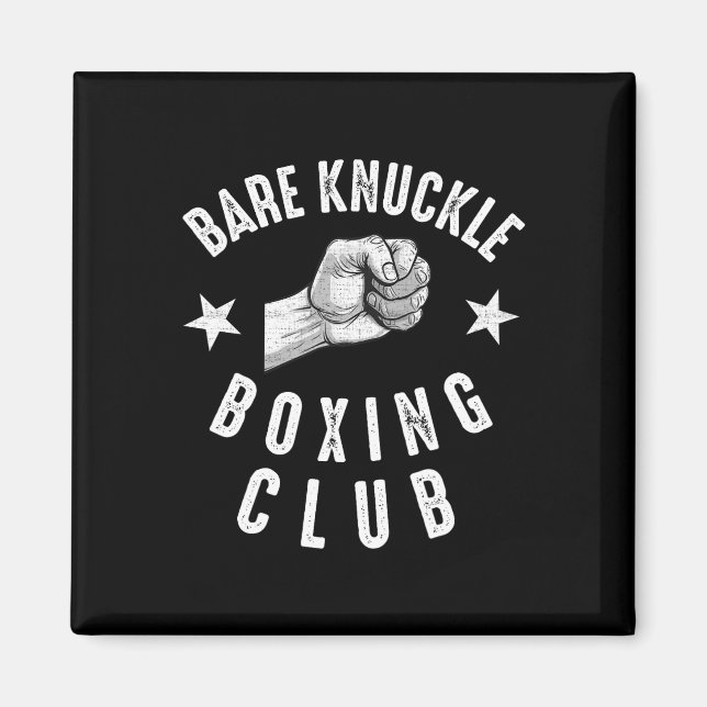Imán Boxeo en Knuckle al desnudo Hombres de Fiebre (Frente)