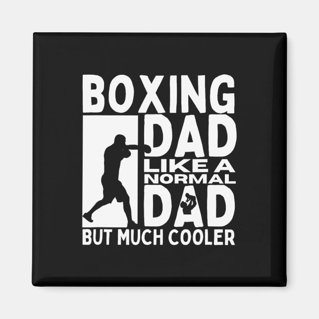 Imán Boxeo Padre Cita Boxeador Gracioso (Frente)