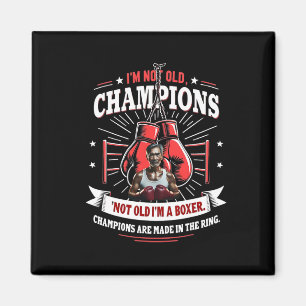 Imán Boxeo Retro Papá Guantes Regalos De Amor Para Boxe