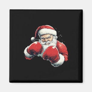 Imán Boxeo Santa Claus - Papá Noel con guante de boxeo