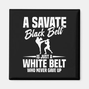 Imán Boxeo Savate Artes Marciales Cinturón Negro Kickbo