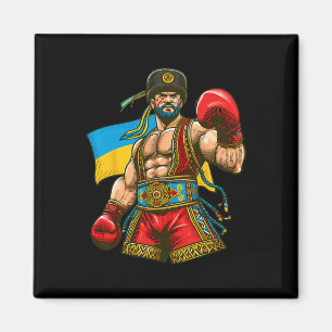 Imán Boxeo ucraniano bandera de Ucrania